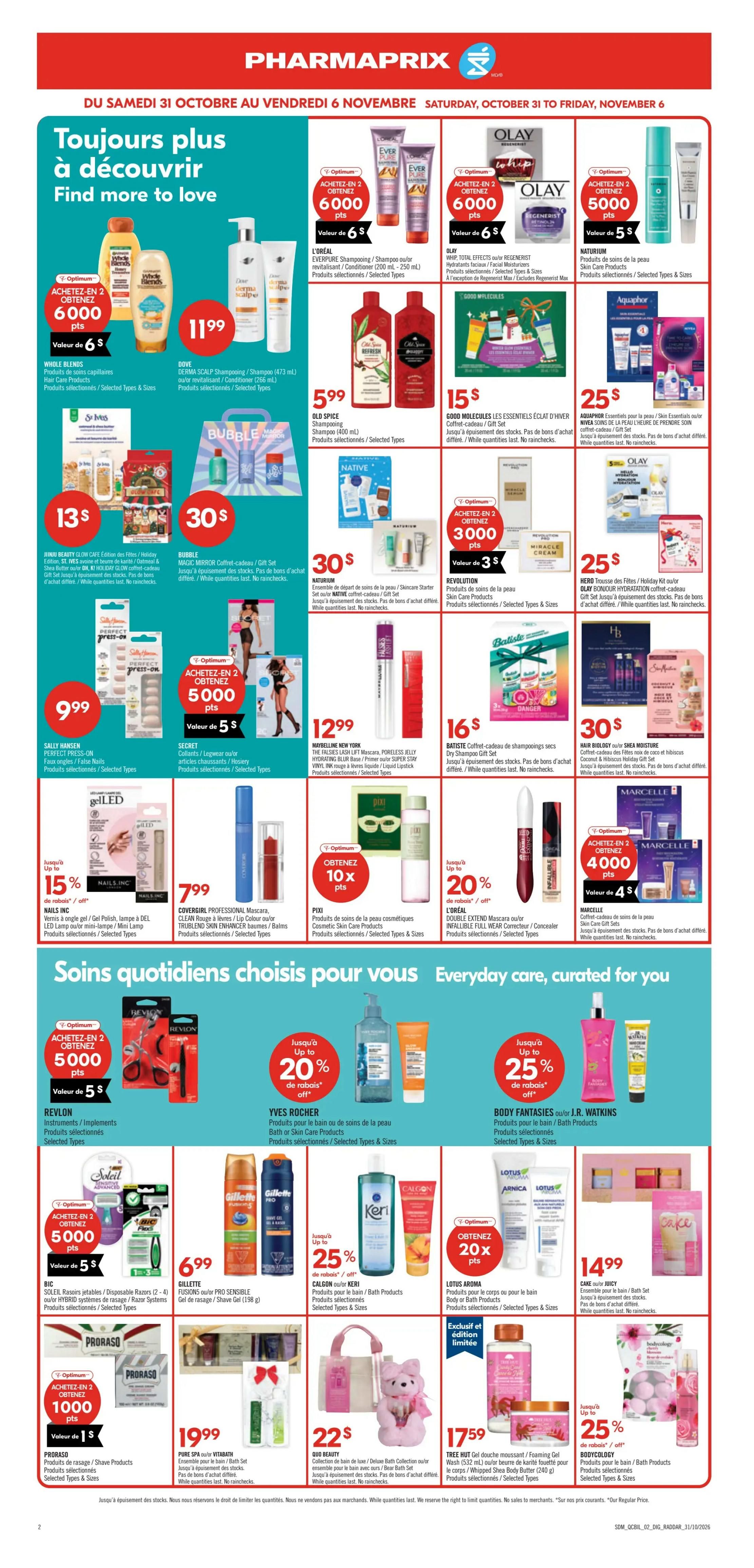 Pharmaprix Flyer October 31 to November 6