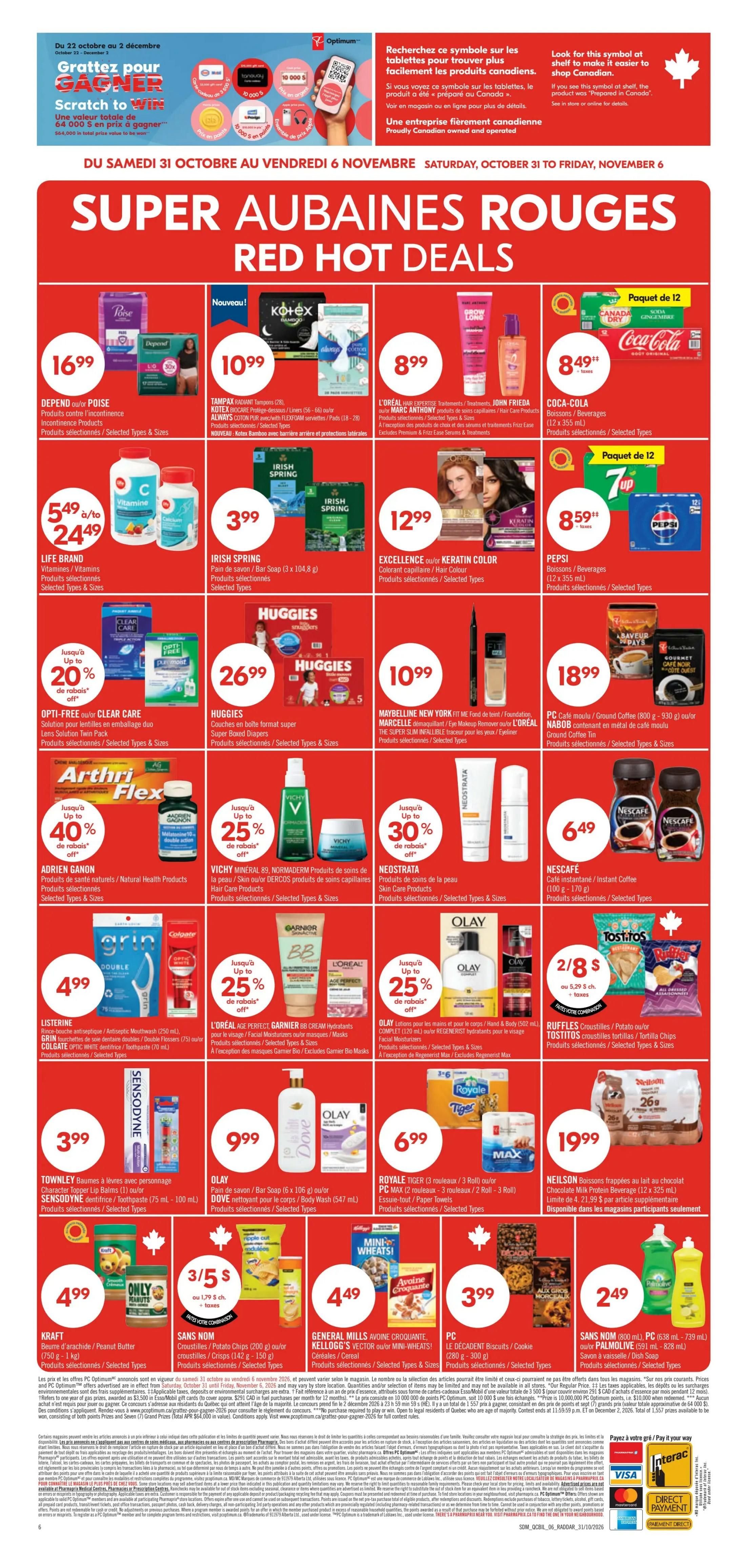 Pharmaprix Flyer October 31 to November 6
