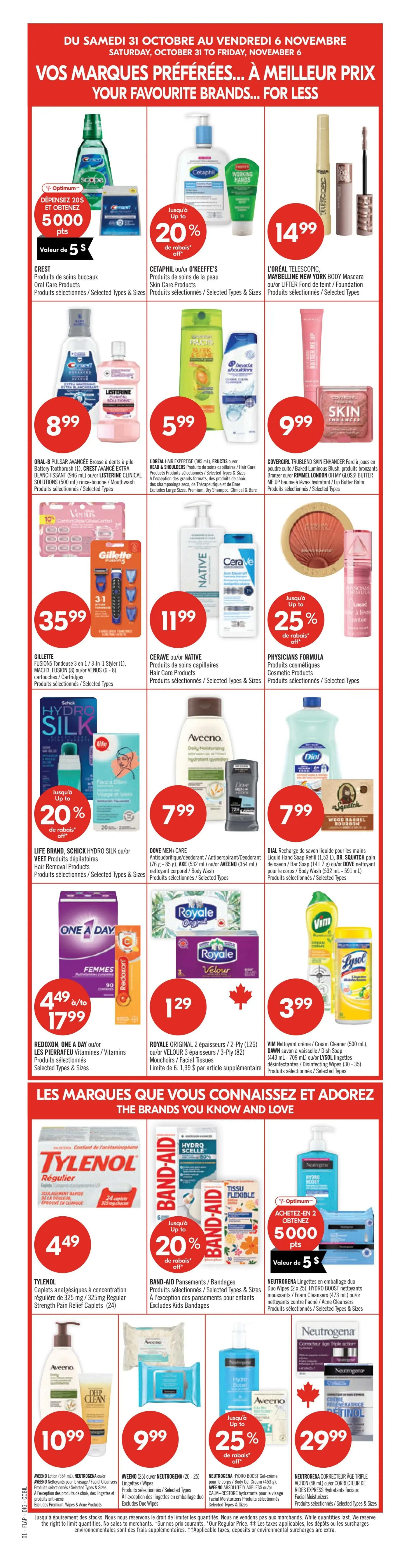 Pharmaprix Flyer October 31 to November 6