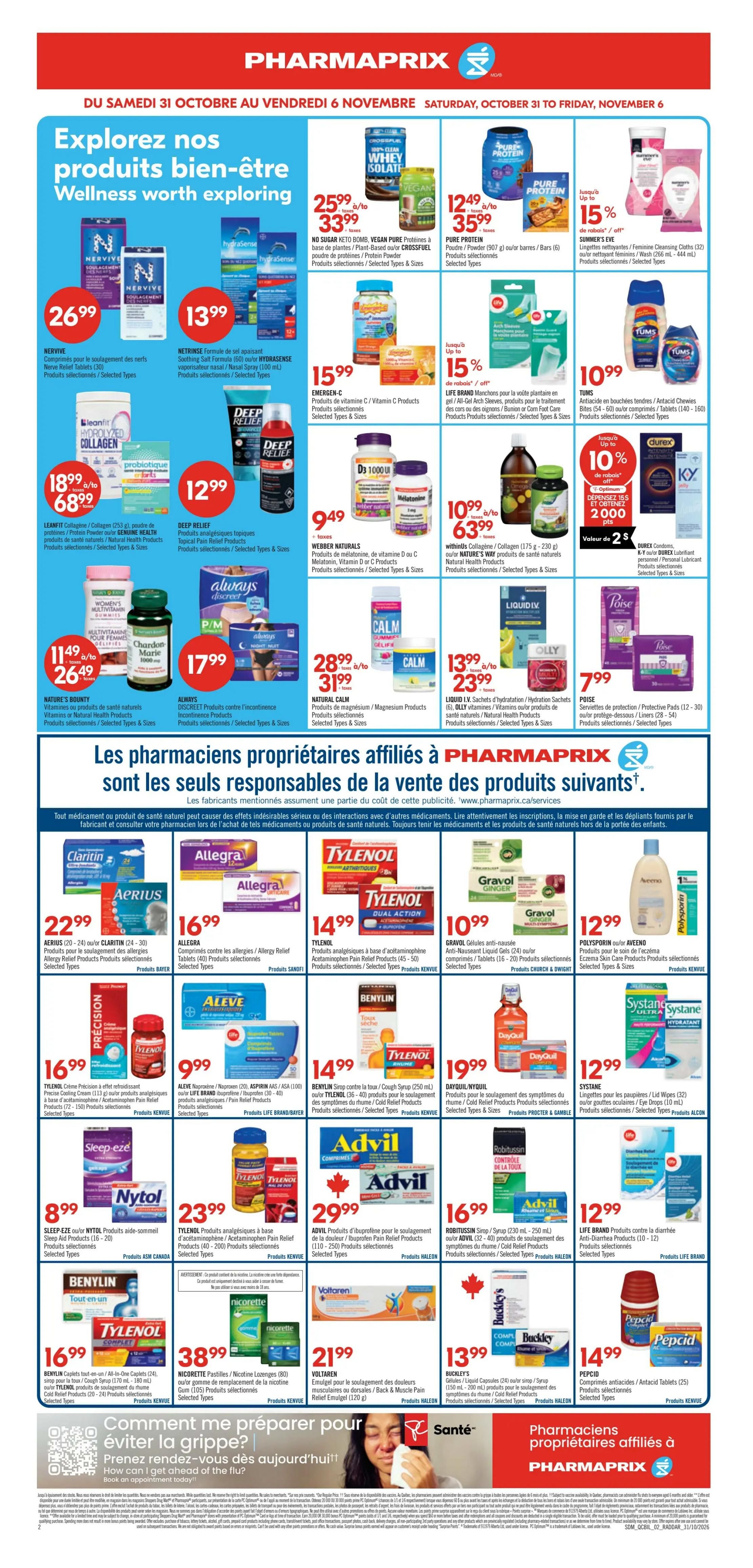 Pharmaprix Flyer October 31 to November 6
