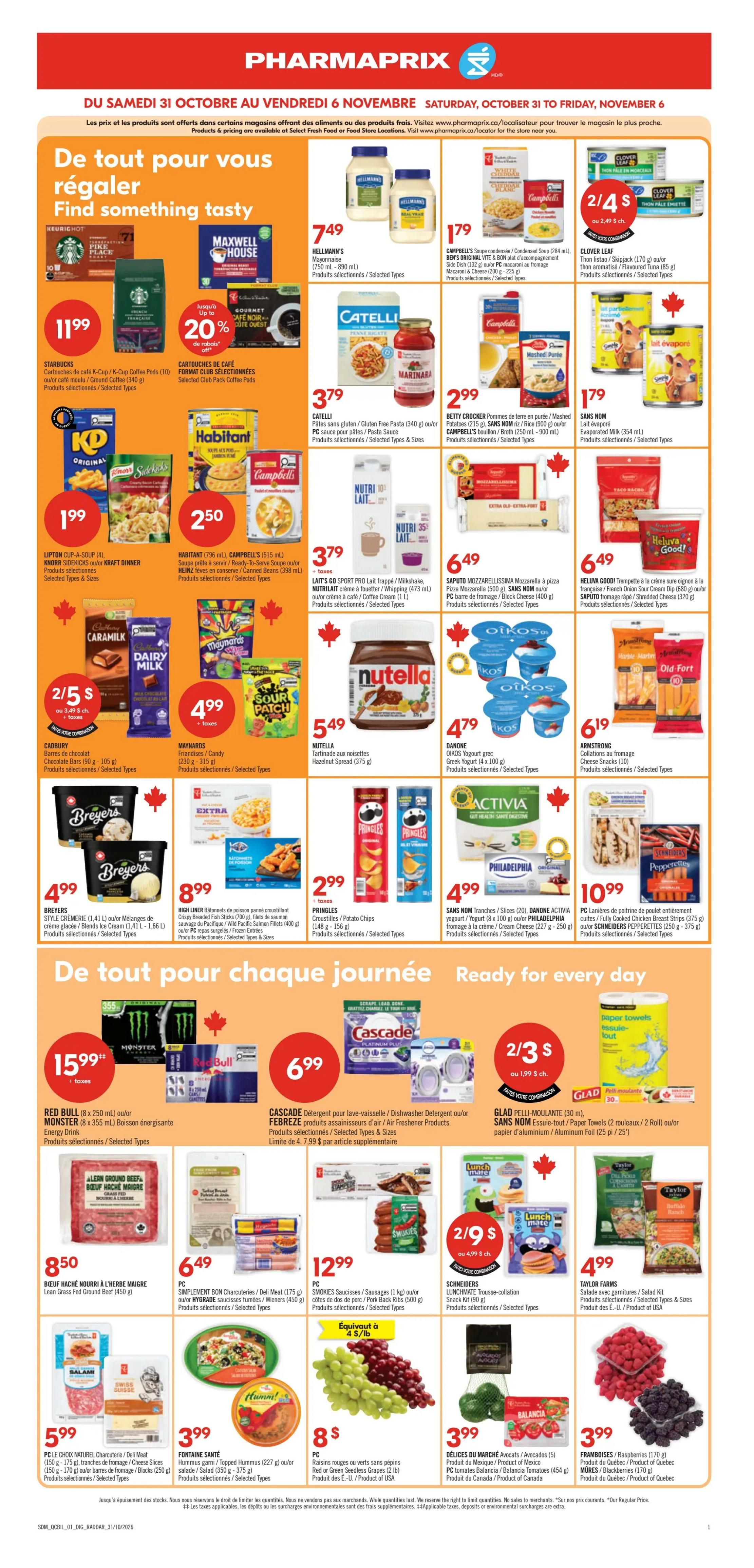 Pharmaprix Flyer October 31 to November 6