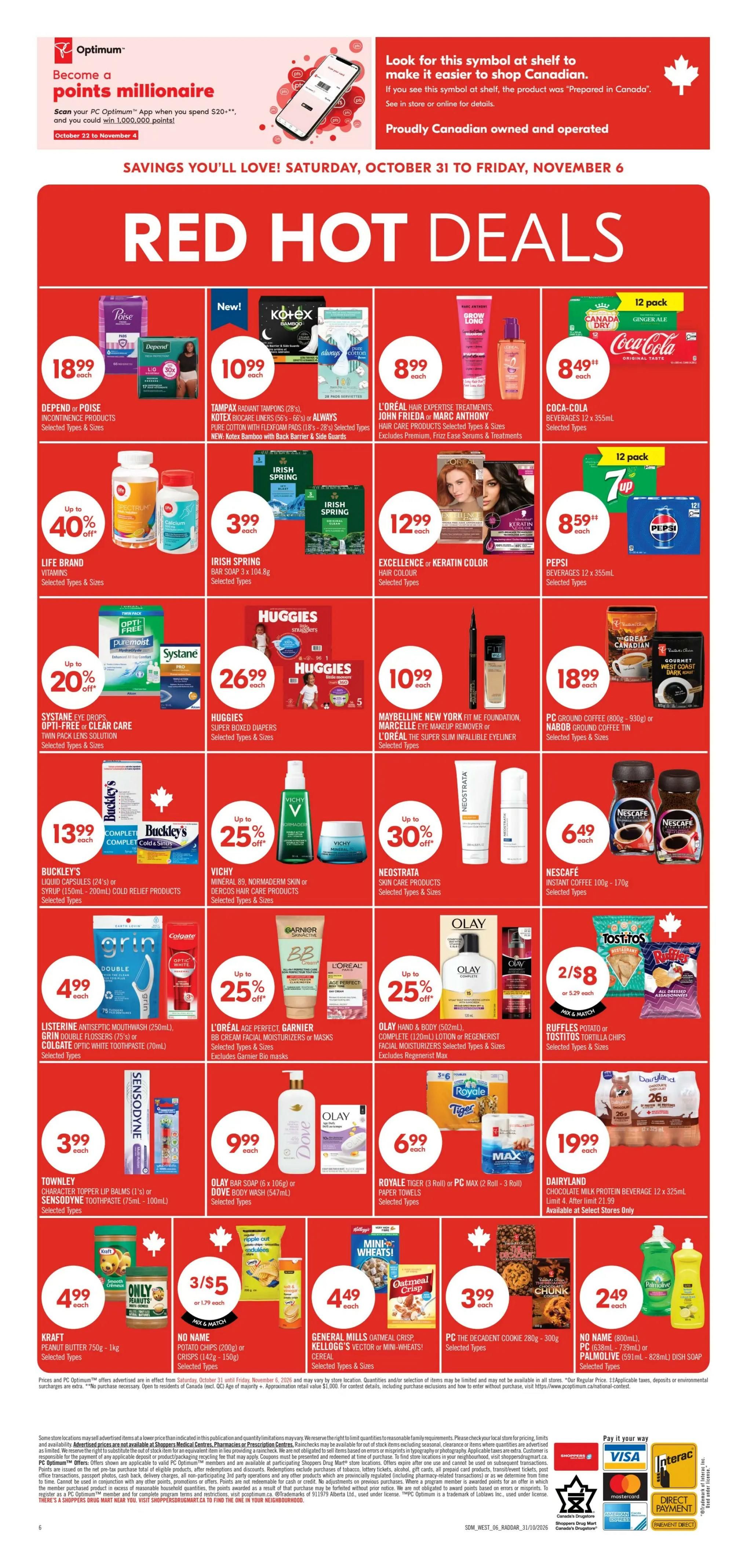 Shoppers Drug Mart (West) Flyer October 31 to November 6