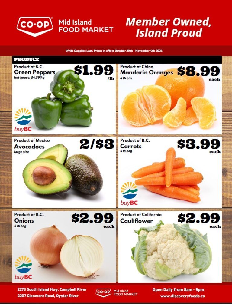 Mid Island Co-Op Flyer October 25 to 31