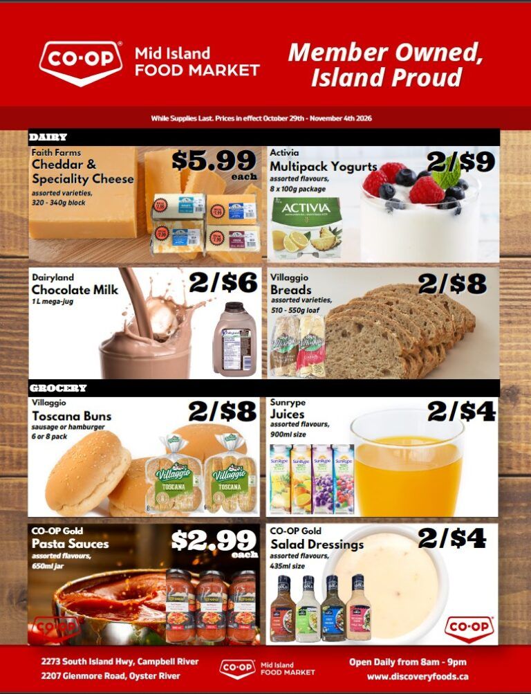 Mid Island Co-Op Flyer October 25 to 31