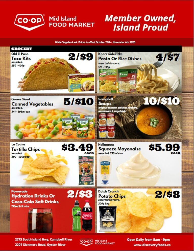 Mid Island Co-Op Flyer October 25 to 31