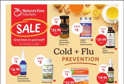 Nature's Fare Markets Flyer October 29 to November 11