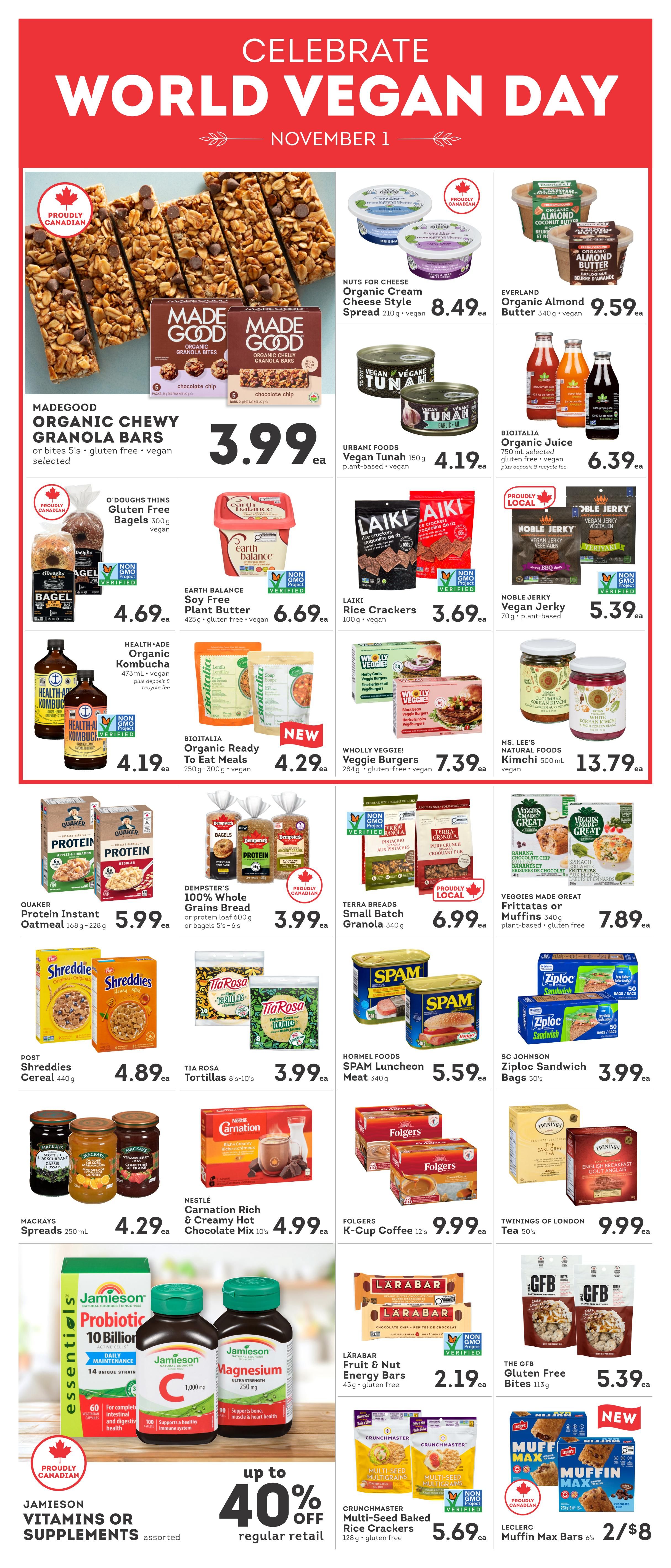 IGA Stores of BC Flyer October 30 to November 5