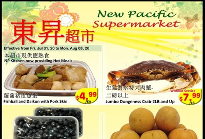 New Pacific Supermarket Flyer July 31 to August 3