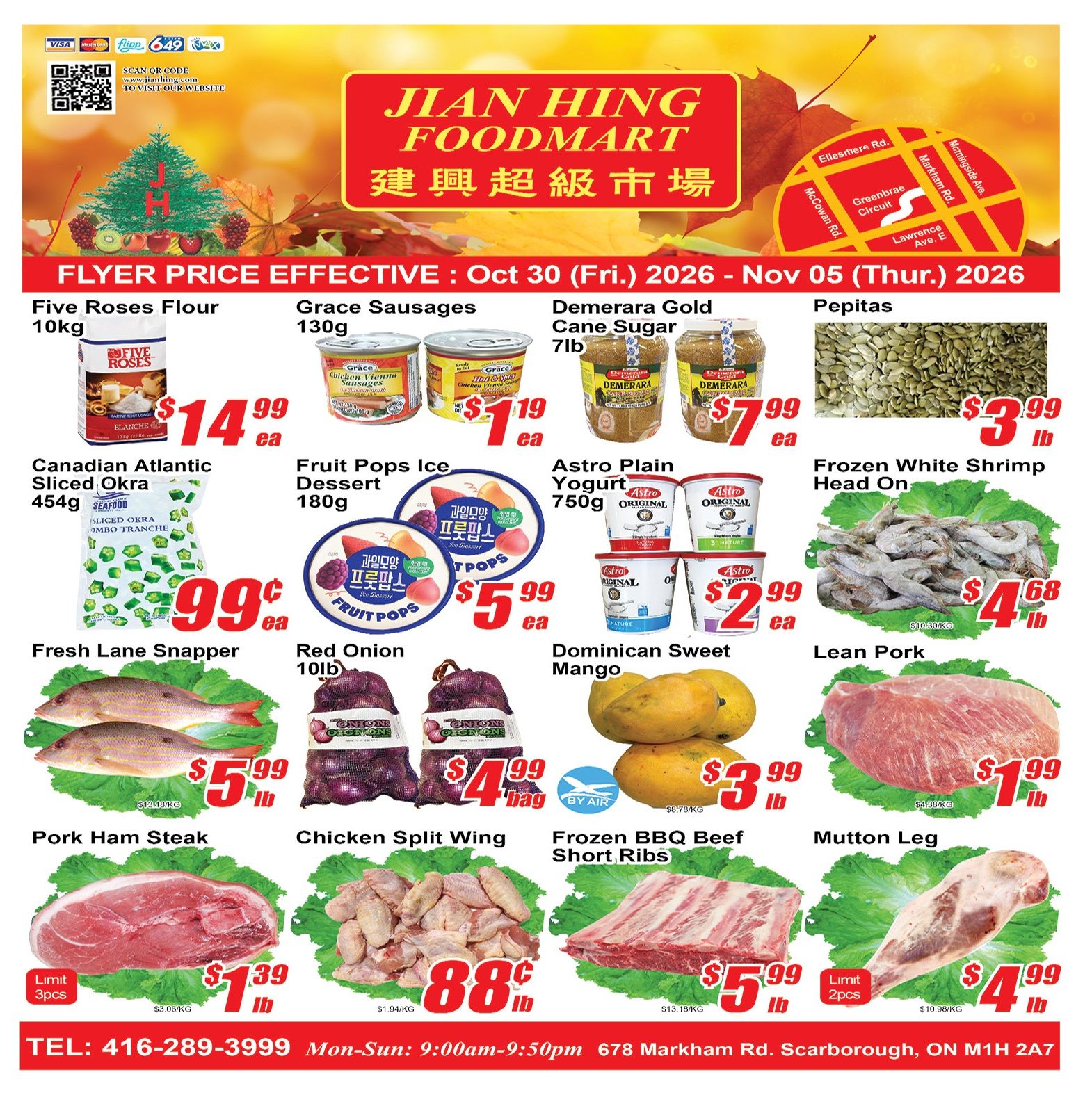 Jian Hing Foodmart (Scarborough) Flyer October 30 to November 5
