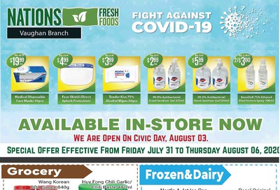 Nations Fresh Foods (Vaughan) Flyer July 31 to August 6