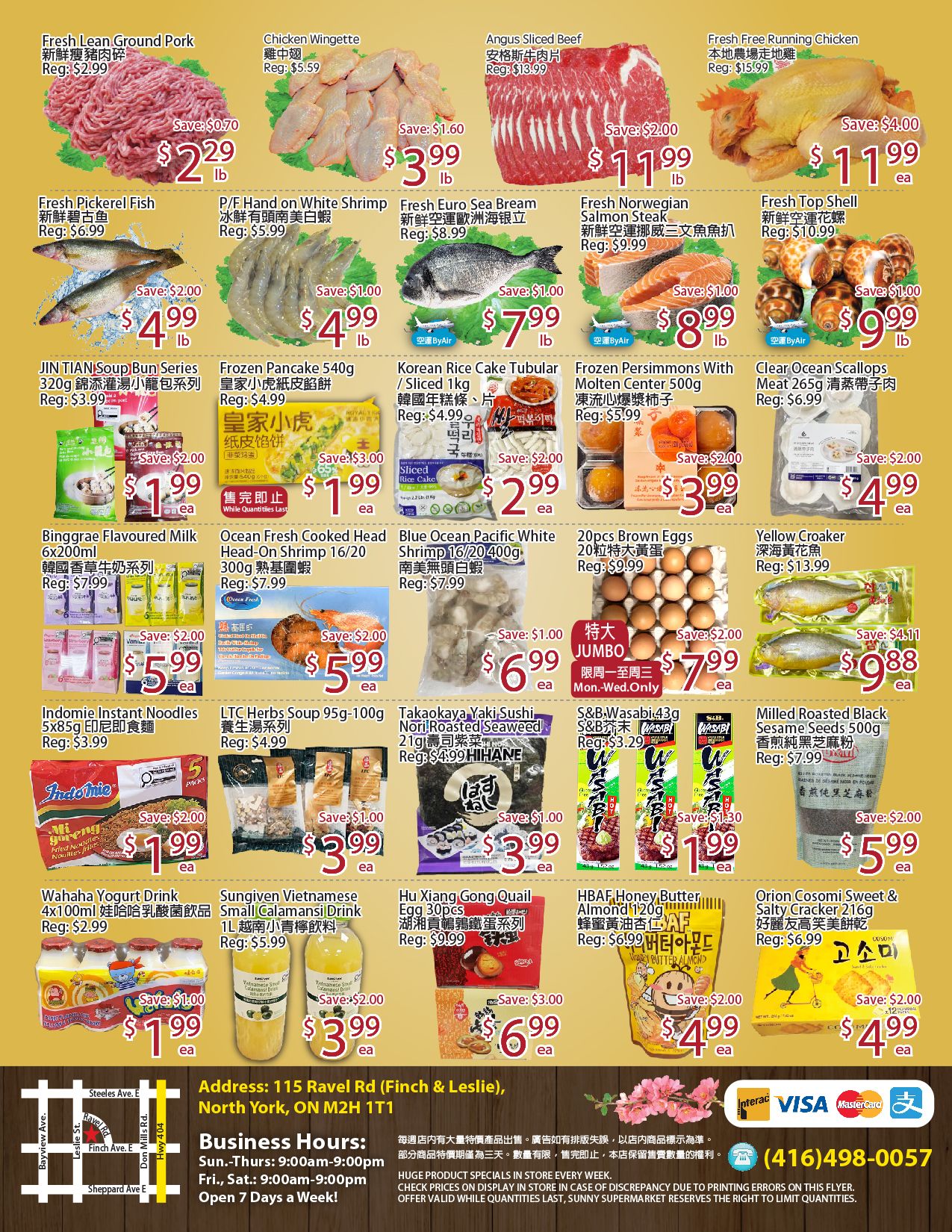 Sunny Supermarket (Leslie) Flyer October 30 to November 5