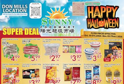 Sunny Foodmart (Don Mills) Flyer October 30 to November 5