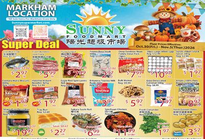 Sunny Foodmart (Markham) Flyer October 30 to November 5