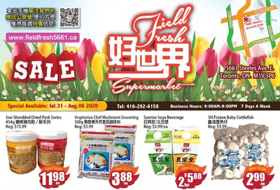 Field Fresh Supermarket Flyer July 31 to August 6