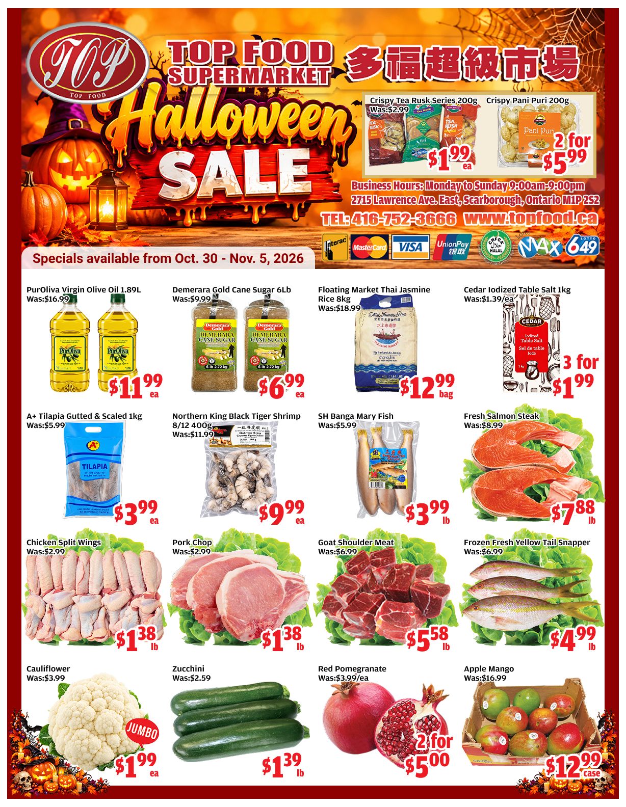 Top Food Supermarket Flyer October 30 to November 5
