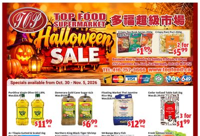 Top Food Supermarket Flyer October 30 to November 5
