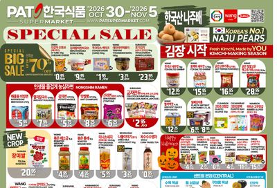 PAT Mart Flyer October 30 to November 5