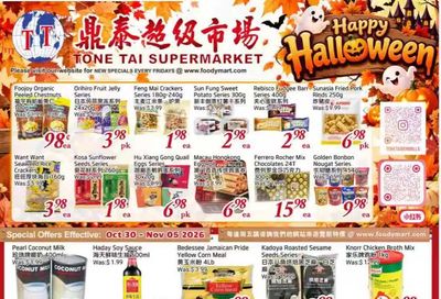 Tone Tai Supermarket Flyer October 30 to November 5