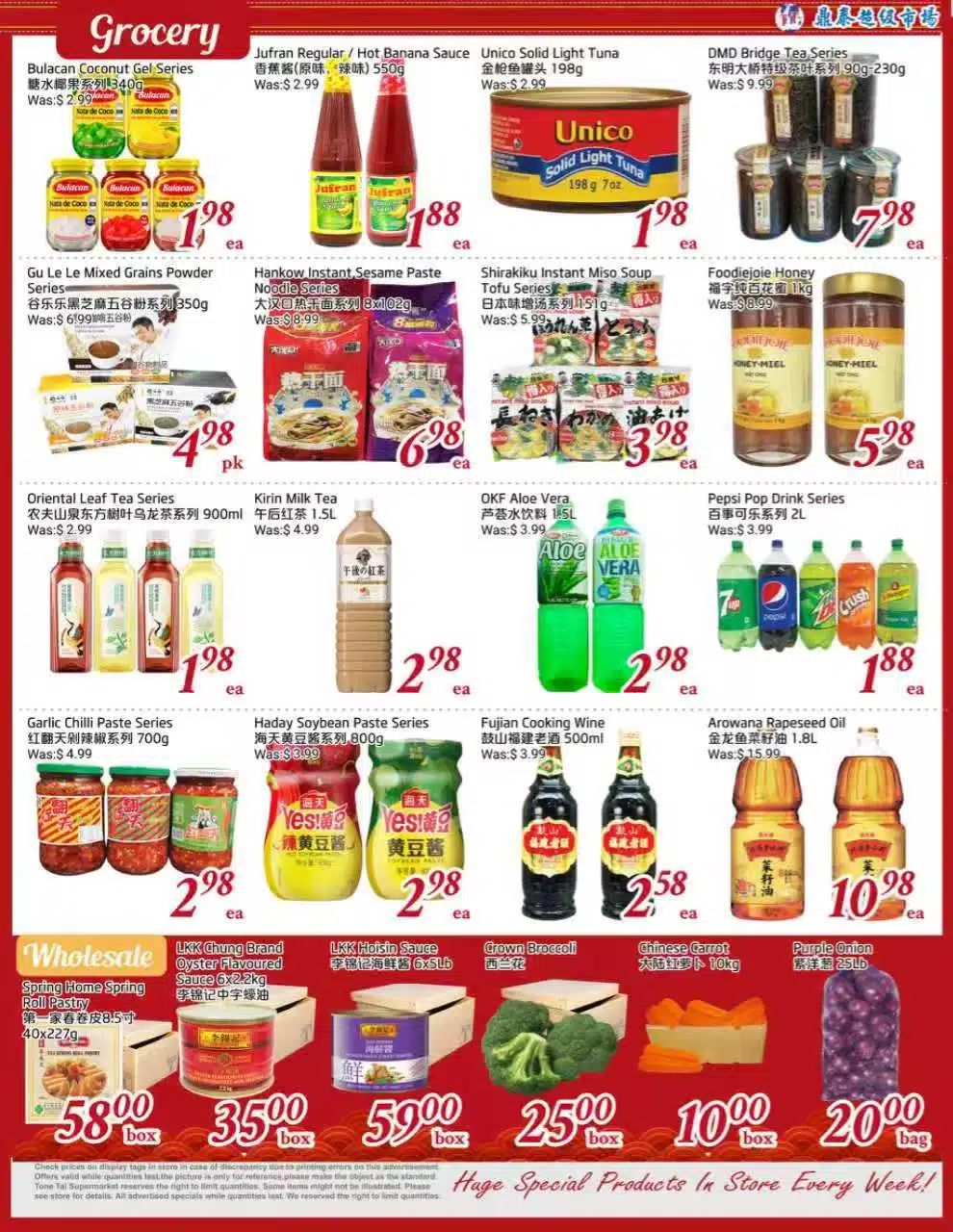 Tone Tai Supermarket Flyer October 30 to November 5
