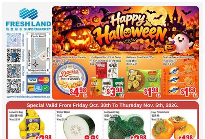FreshLand Supermarket Flyer October 30 to November 5