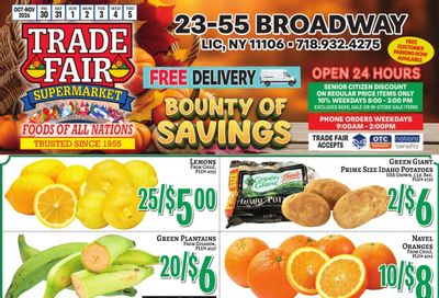 Trade Fair Supermarket Weekly Ad October 30 - November 5, 2026