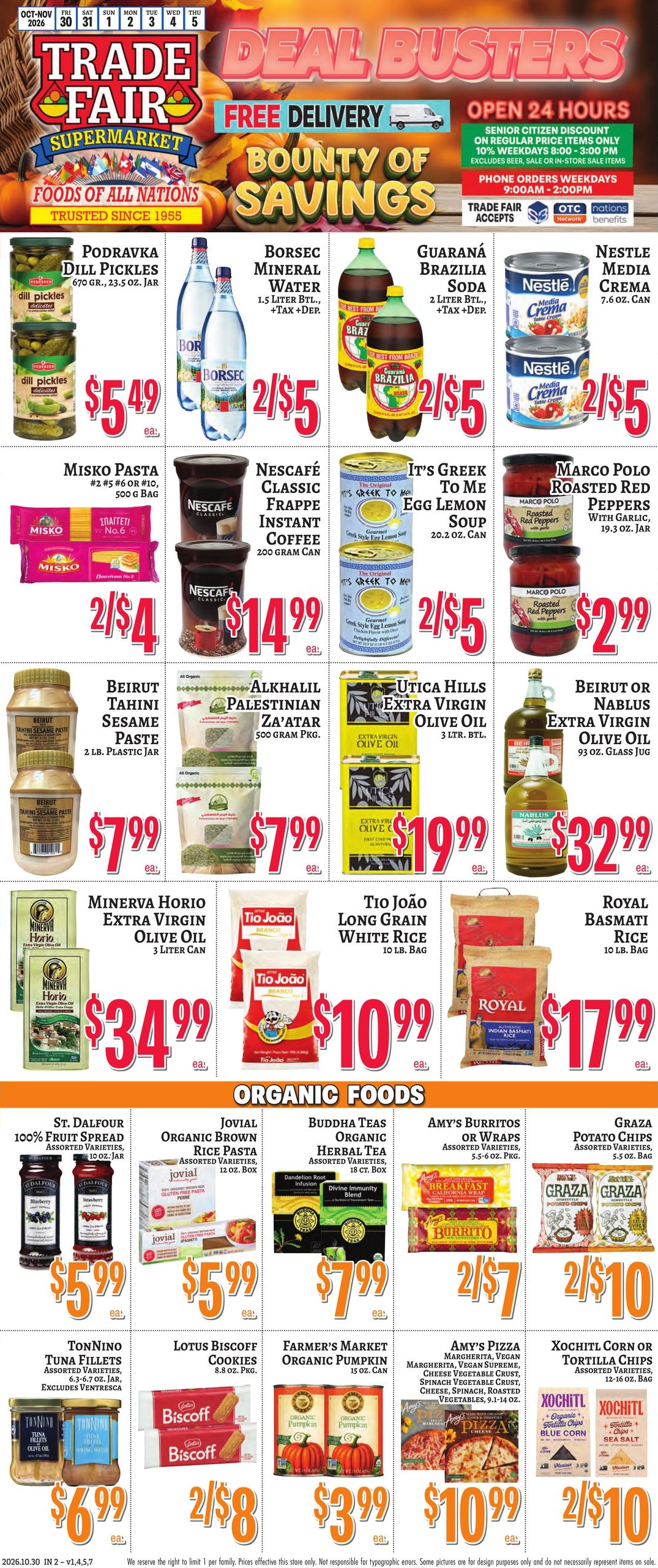 Trade Fair Supermarket Weekly Ad October 30 - November 5, 2026
