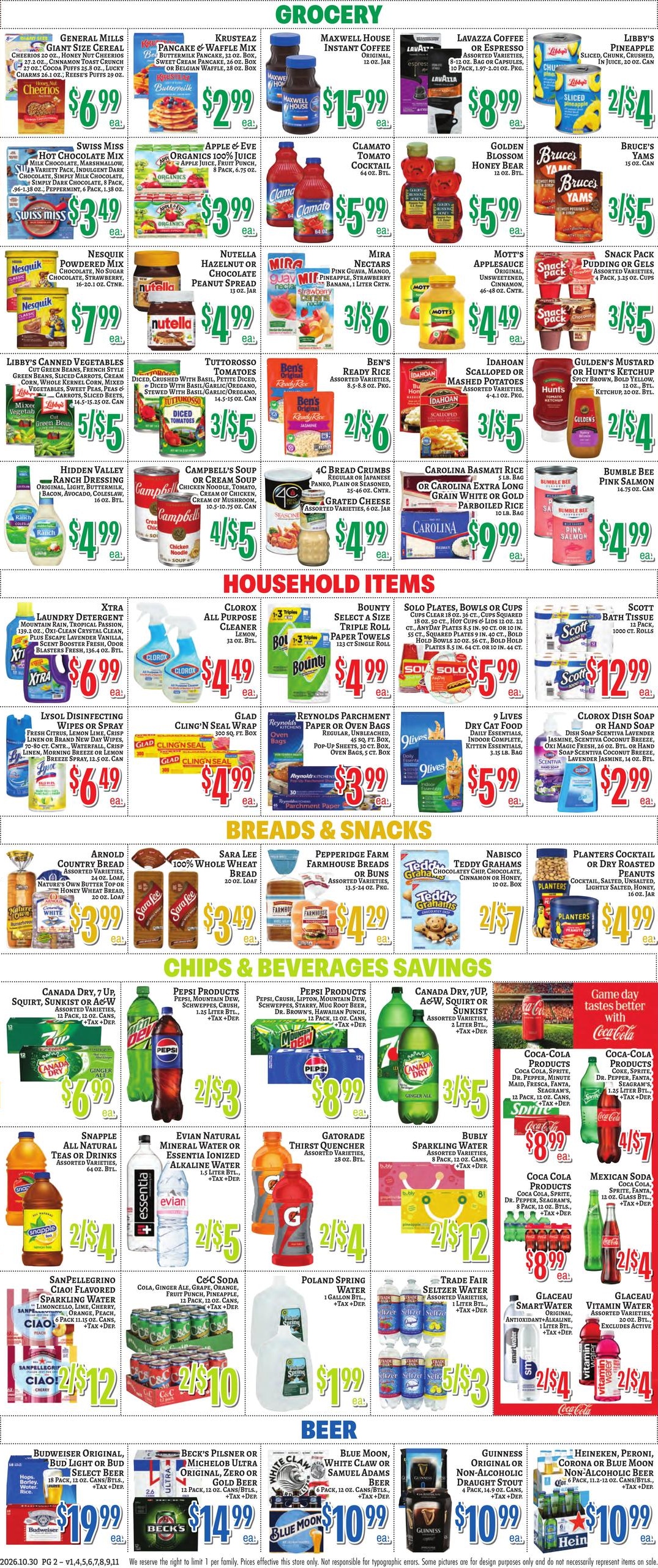 Trade Fair Supermarket Weekly Ad October 30 - November 5, 2026