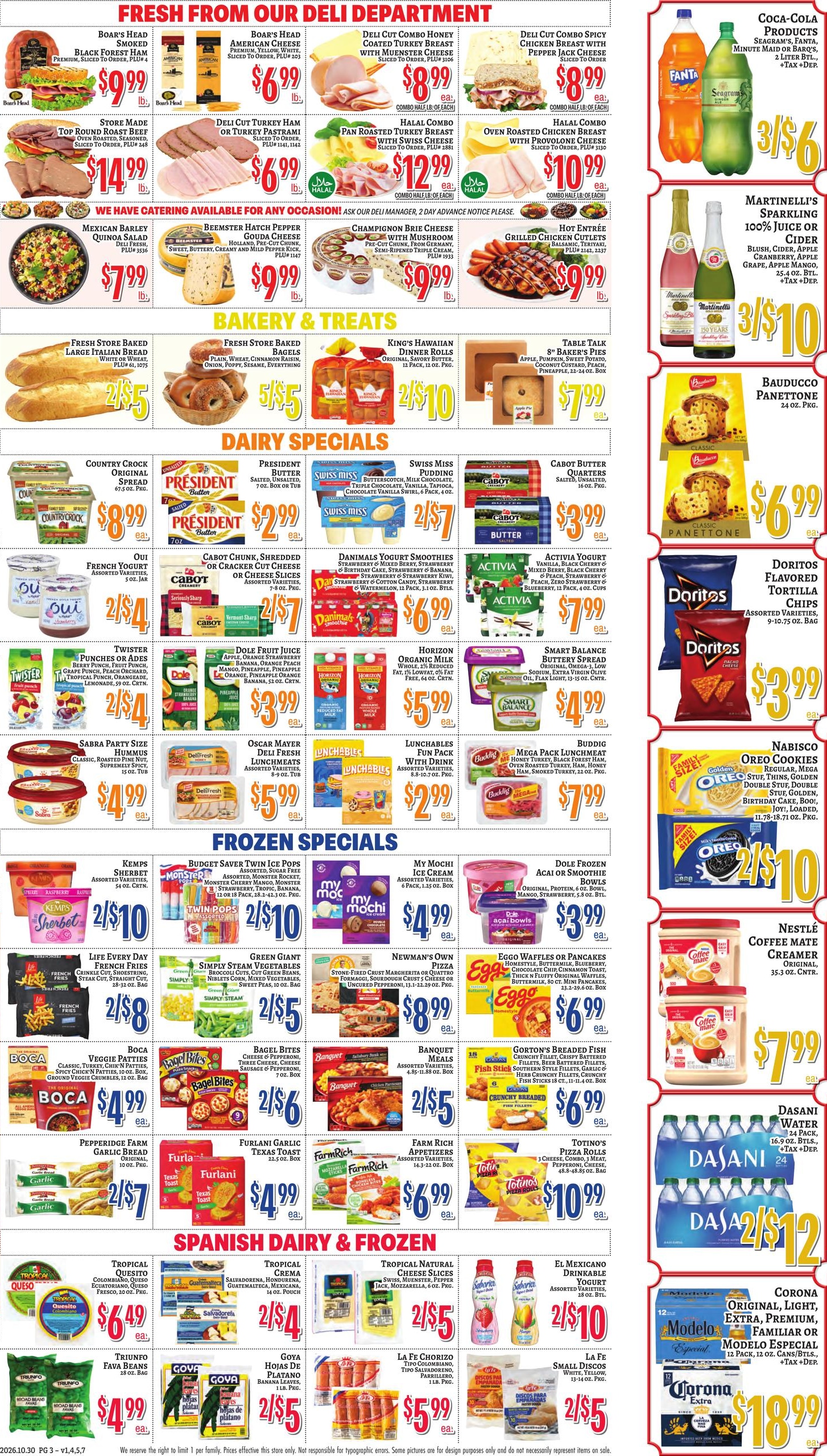 Trade Fair Supermarket Weekly Ad October 30 - November 5, 2026
