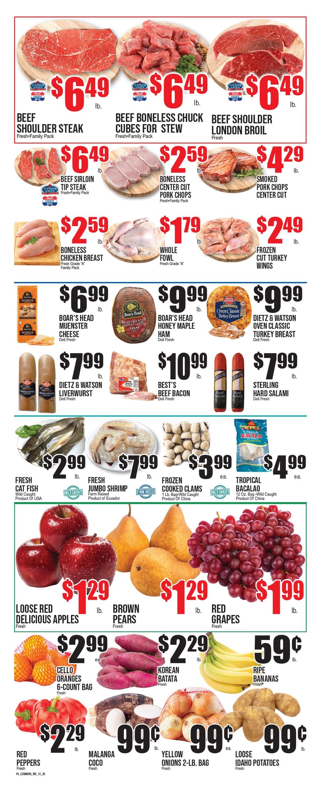 Extra Supermarket (Elizabeth-Woodbridge Area, NJ) Weekly Ad October 30 - November 12, 2026