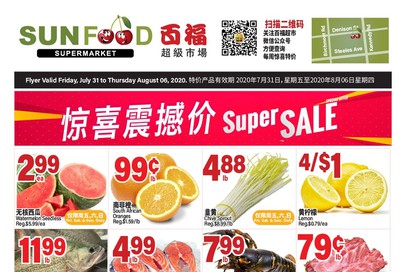 Sunfood Supermarket Flyer July 31 to August 6
