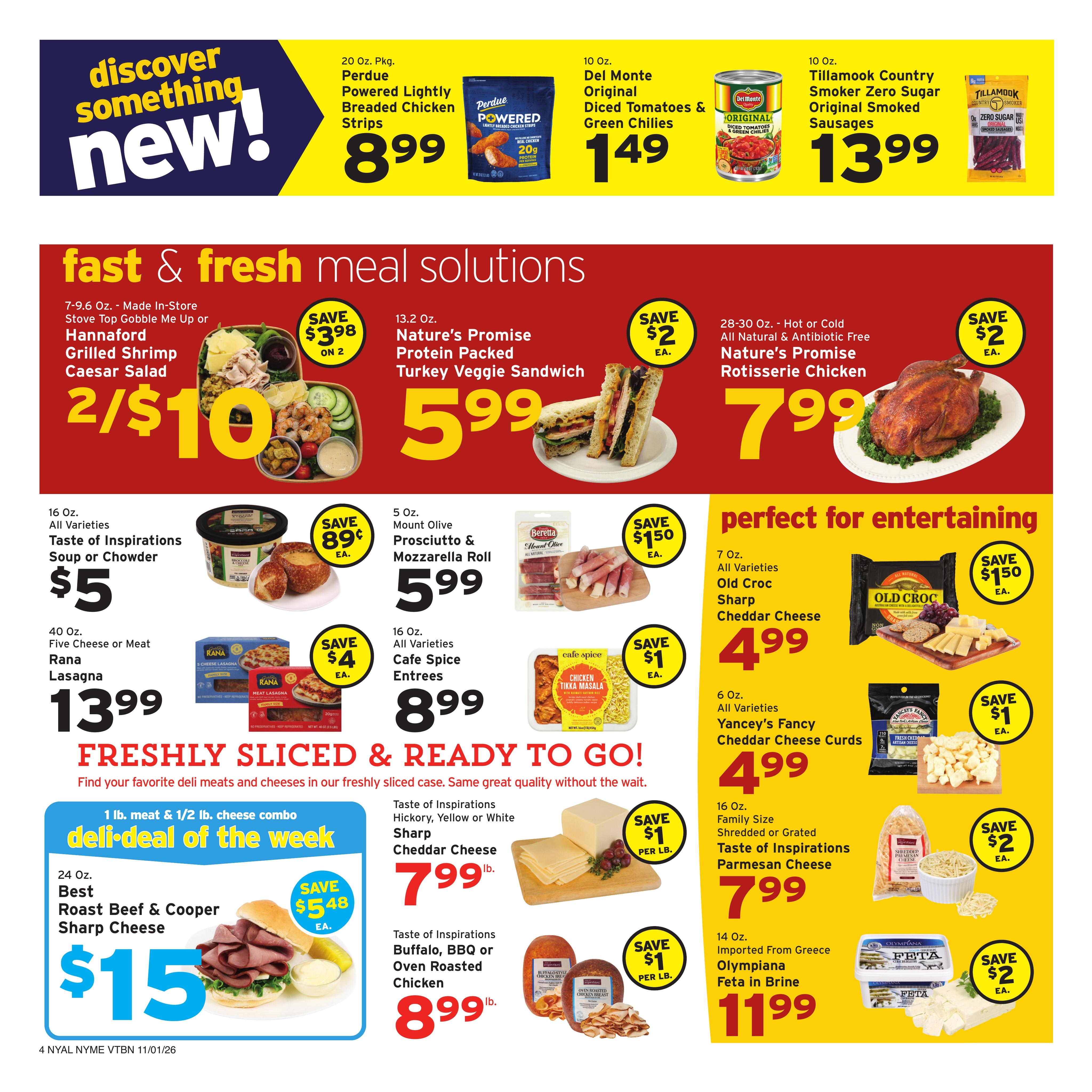 Hannaford (Albany Area, NY) Week 45 Flyer for Flipp App Weekly Ad November 1 - 7, 2026