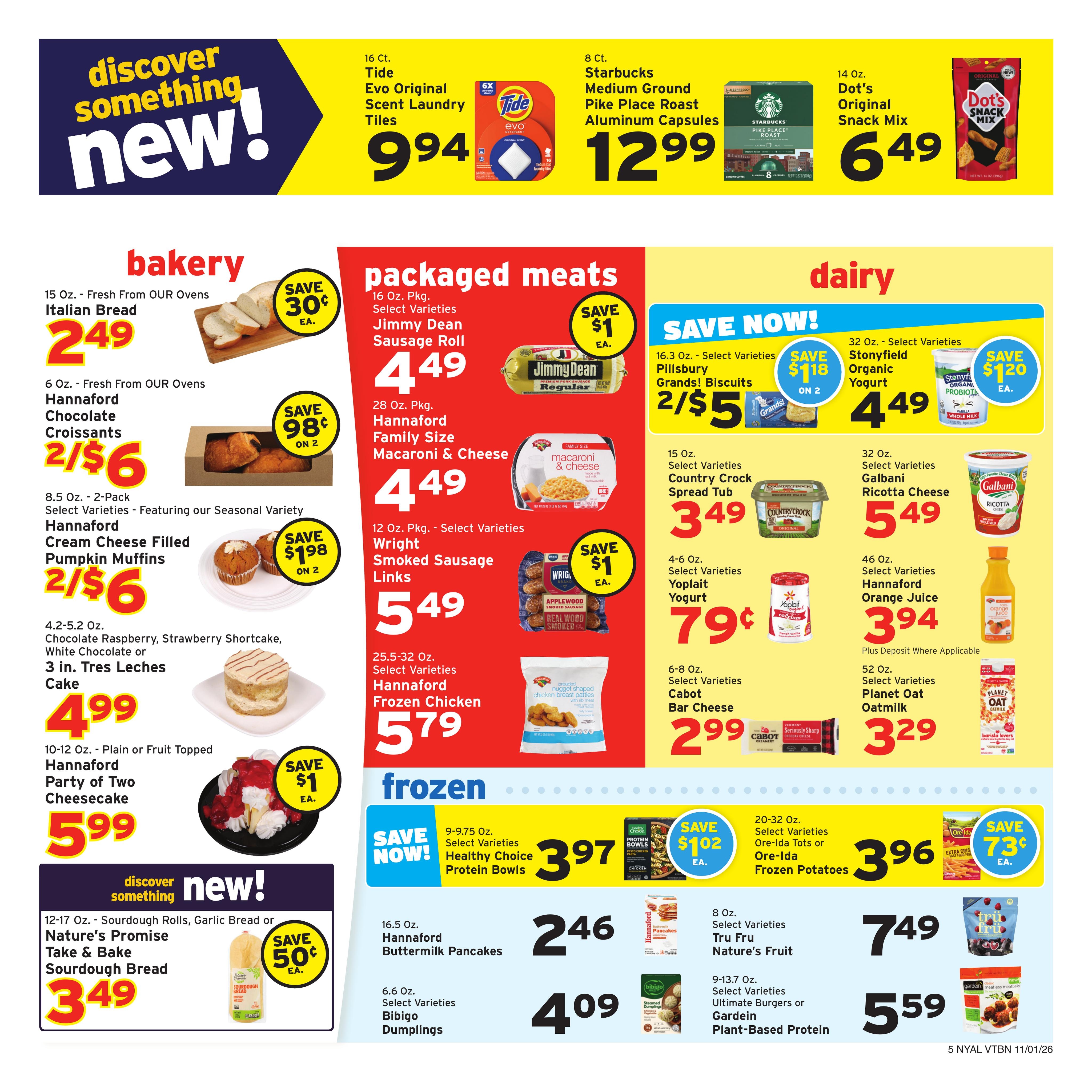 Hannaford (Albany Area, NY) Week 45 Flyer for Flipp App Weekly Ad November 1 - 7, 2026