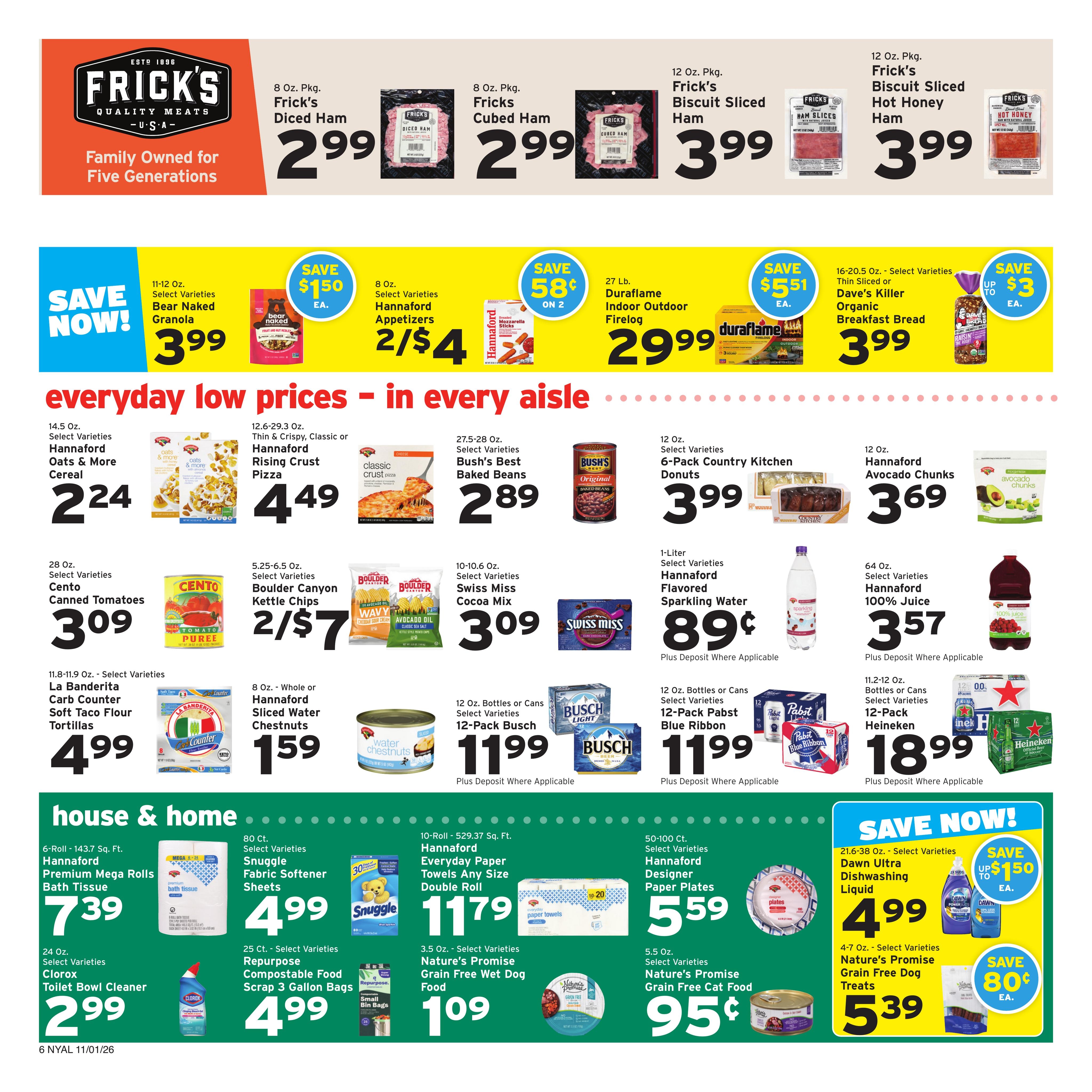 Hannaford (Albany Area, NY) Week 45 Flyer for Flipp App Weekly Ad November 1 - 7, 2026