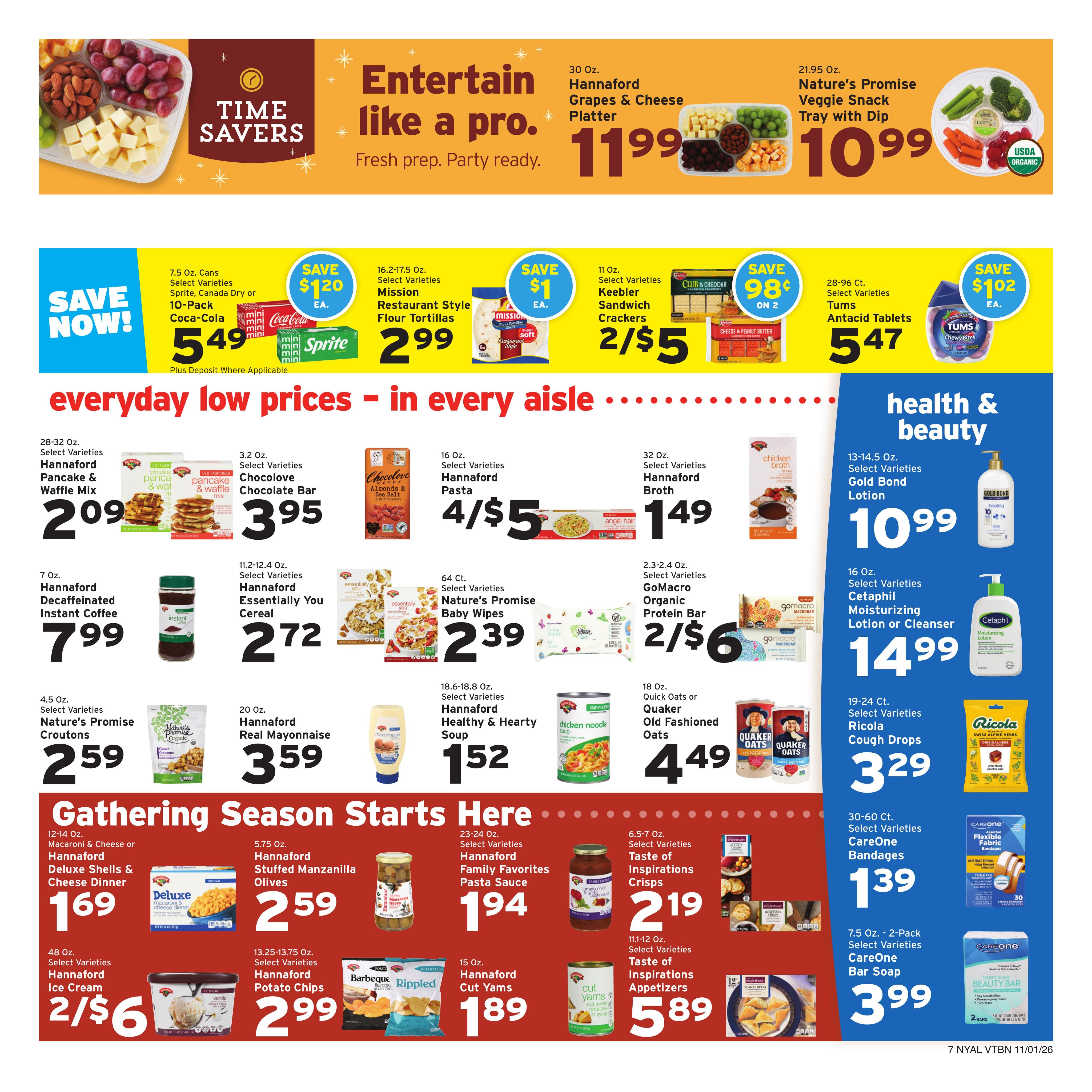 Hannaford (Albany Area, NY) Week 45 Flyer for Flipp App Weekly Ad November 1 - 7, 2026
