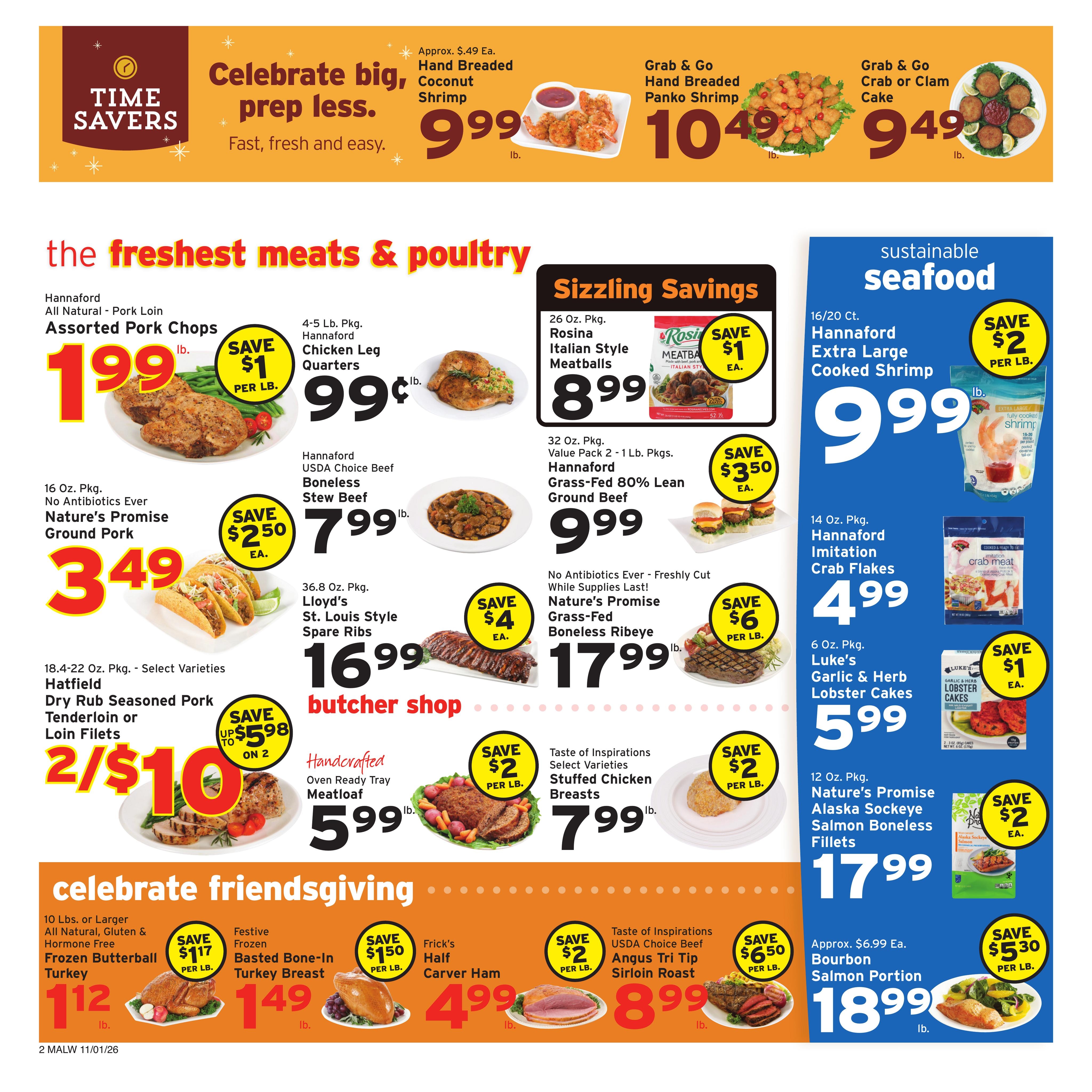 Hannaford (Athol Area, MA) Week 45 Flyer for Flipp App Weekly Ad November 1 - 7, 2026