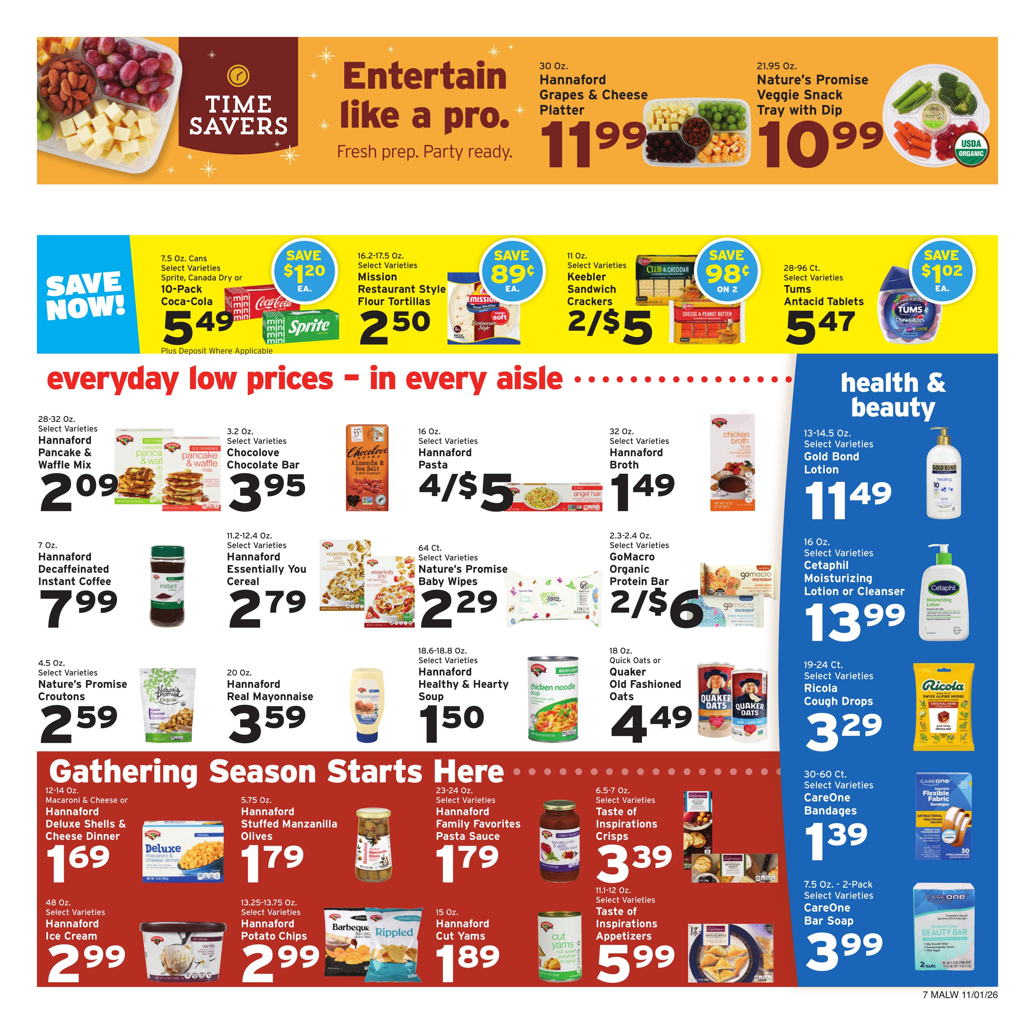 Hannaford (Athol Area, MA) Week 45 Flyer for Flipp App Weekly Ad November 1 - 7, 2026