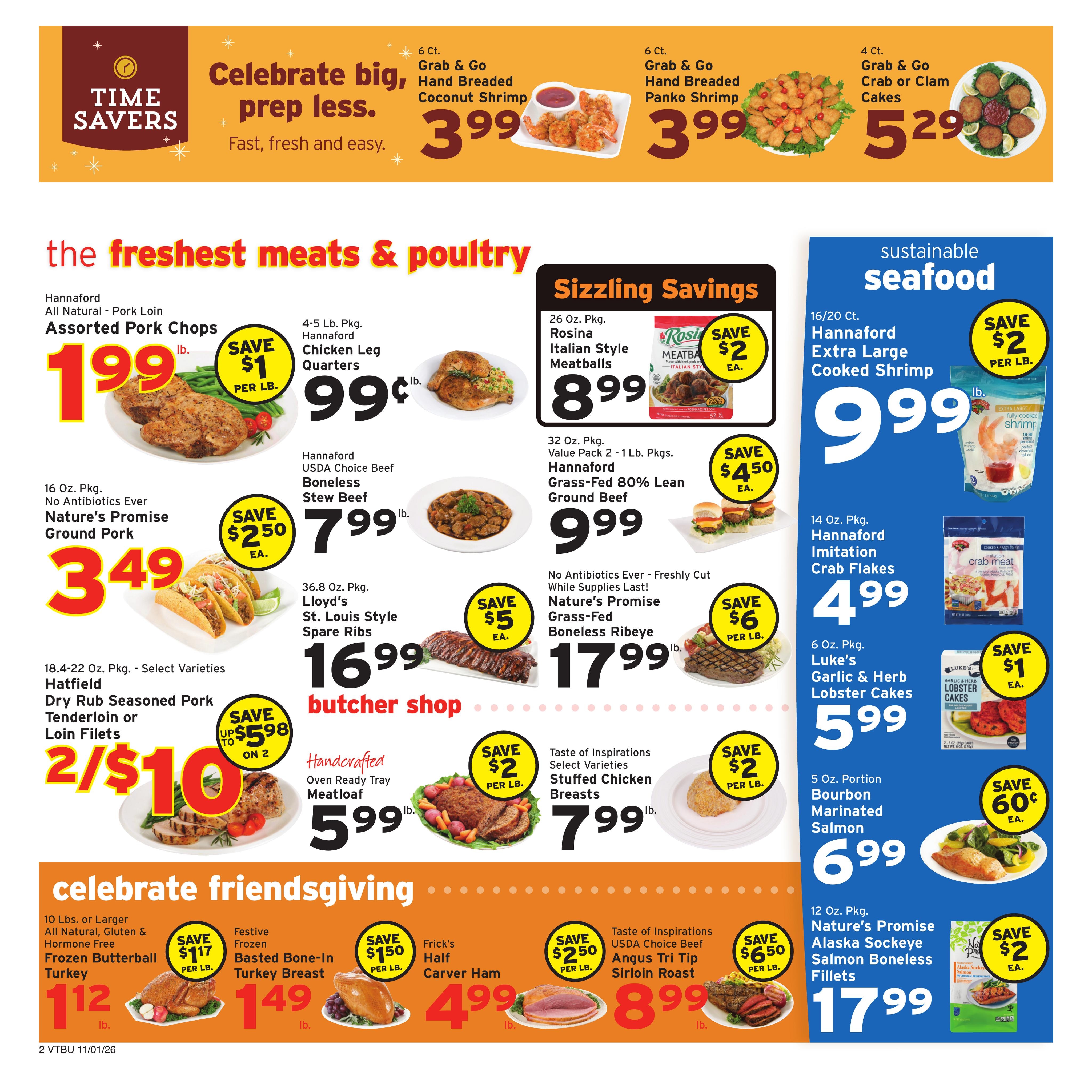 Hannaford (Montpelier-Saint Albans Area, VT) Week 45 Flyer for Flipp App Weekly Ad November 1 - 7, 2026