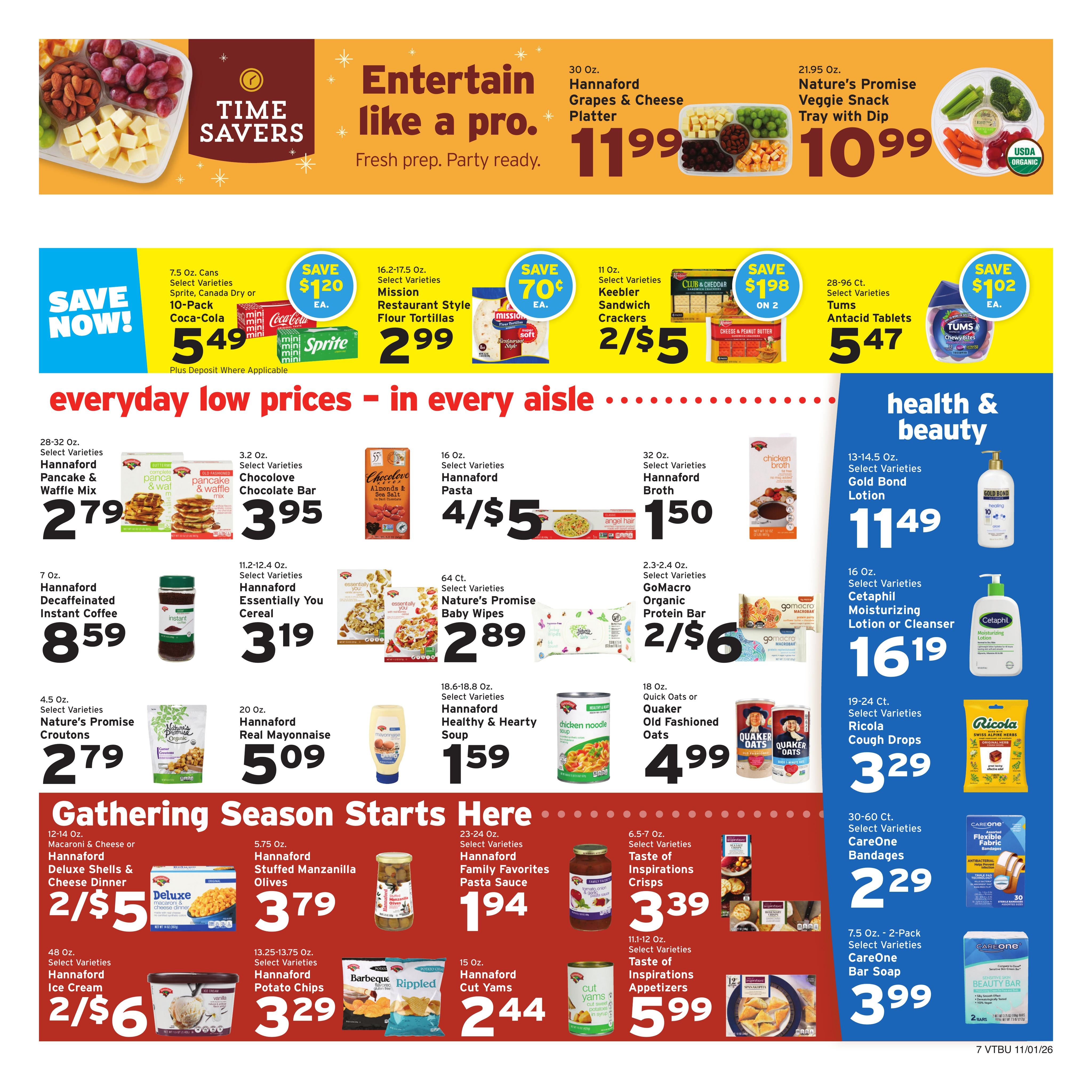 Hannaford (Montpelier-Saint Albans Area, VT) Week 45 Flyer for Flipp App Weekly Ad November 1 - 7, 2026