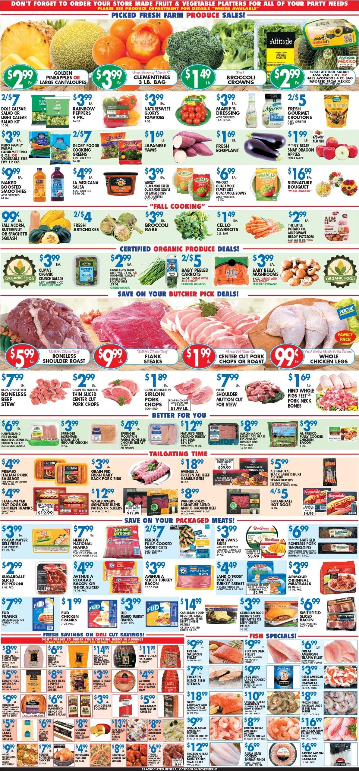 Associated Supermarkets (Haddonfield Area, NJ) Weekly Ad October 30 - November 5, 2026