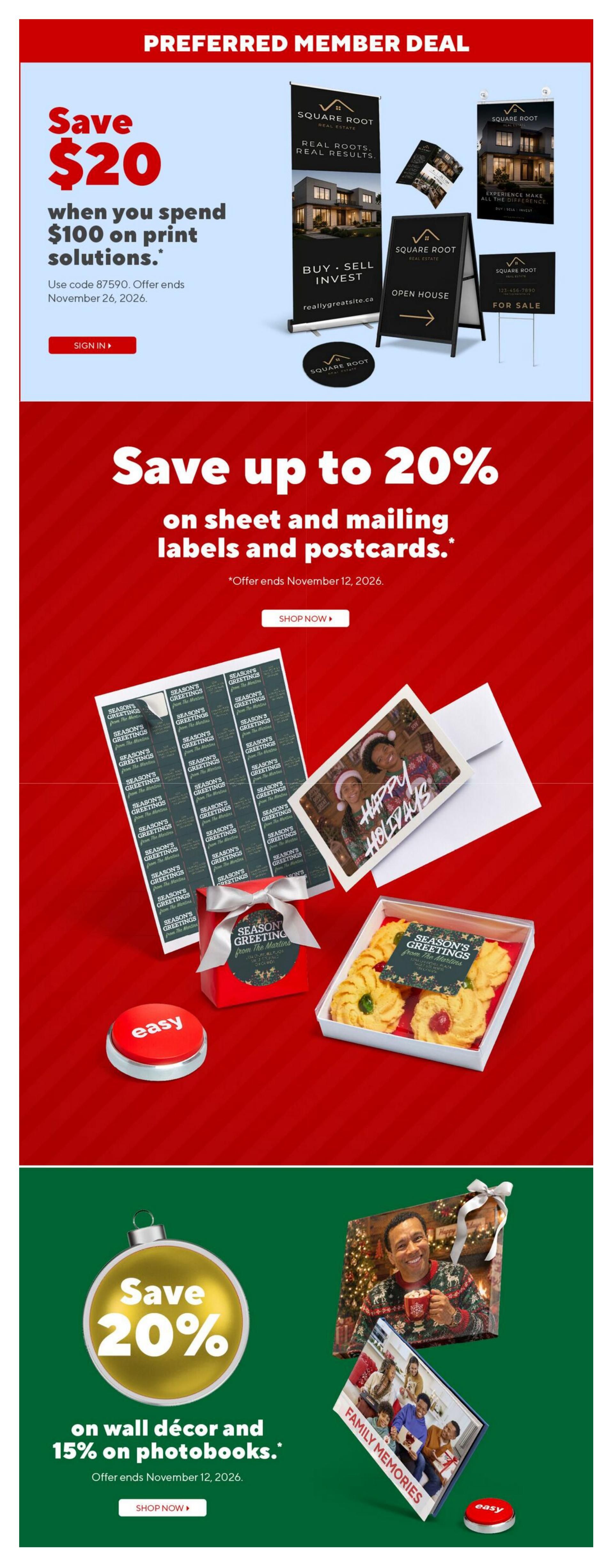 Staples Flyer October 30 to November 5