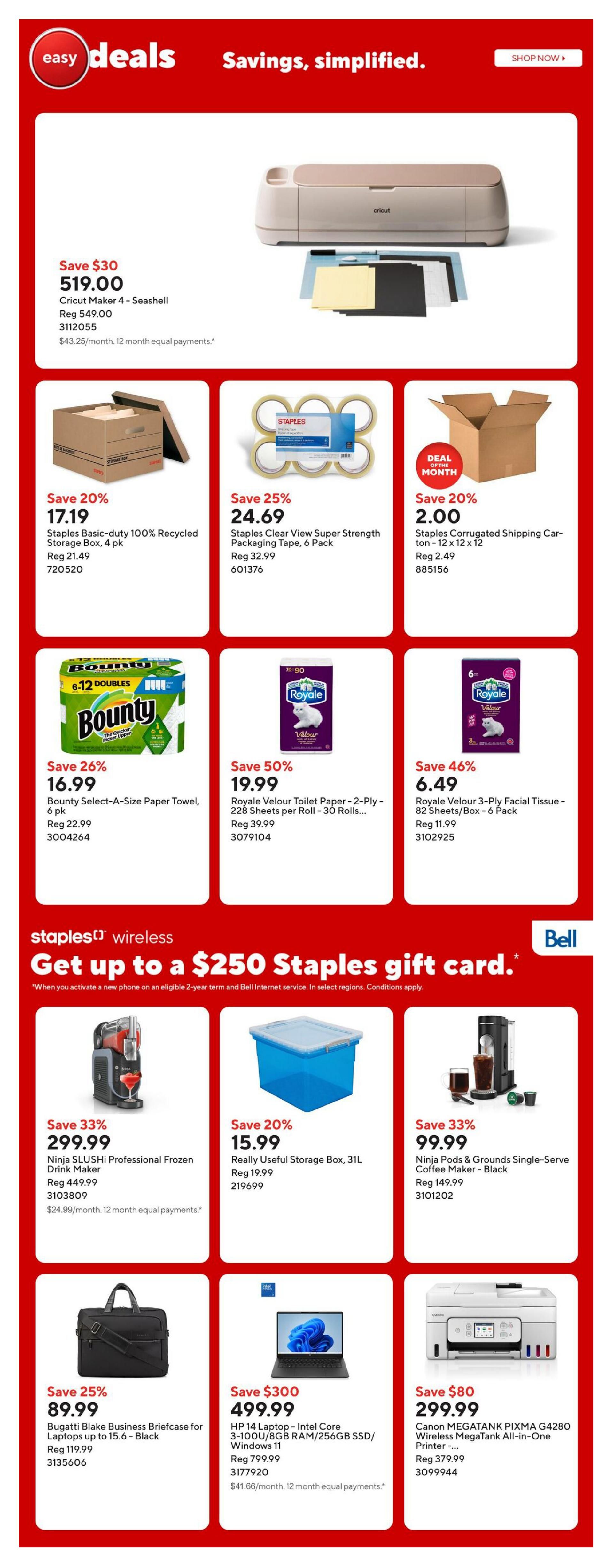 Staples Flyer October 30 to November 5