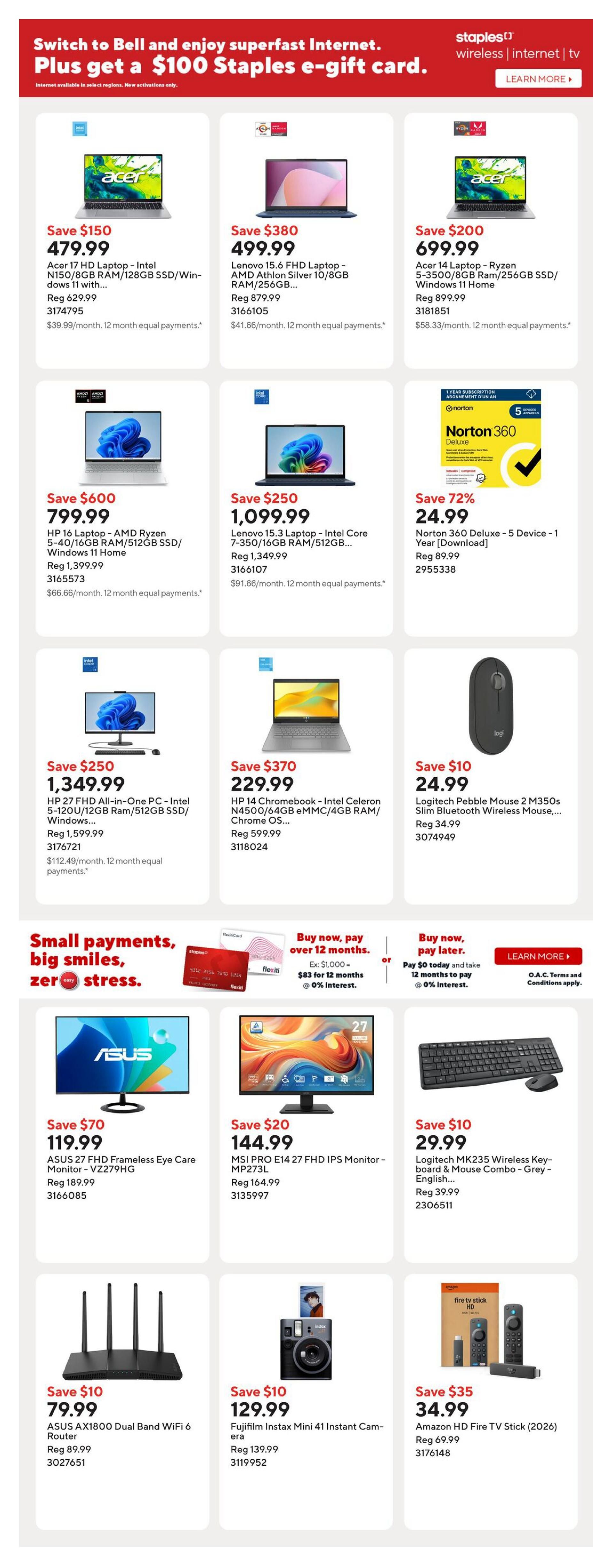 Staples Flyer October 30 to November 5