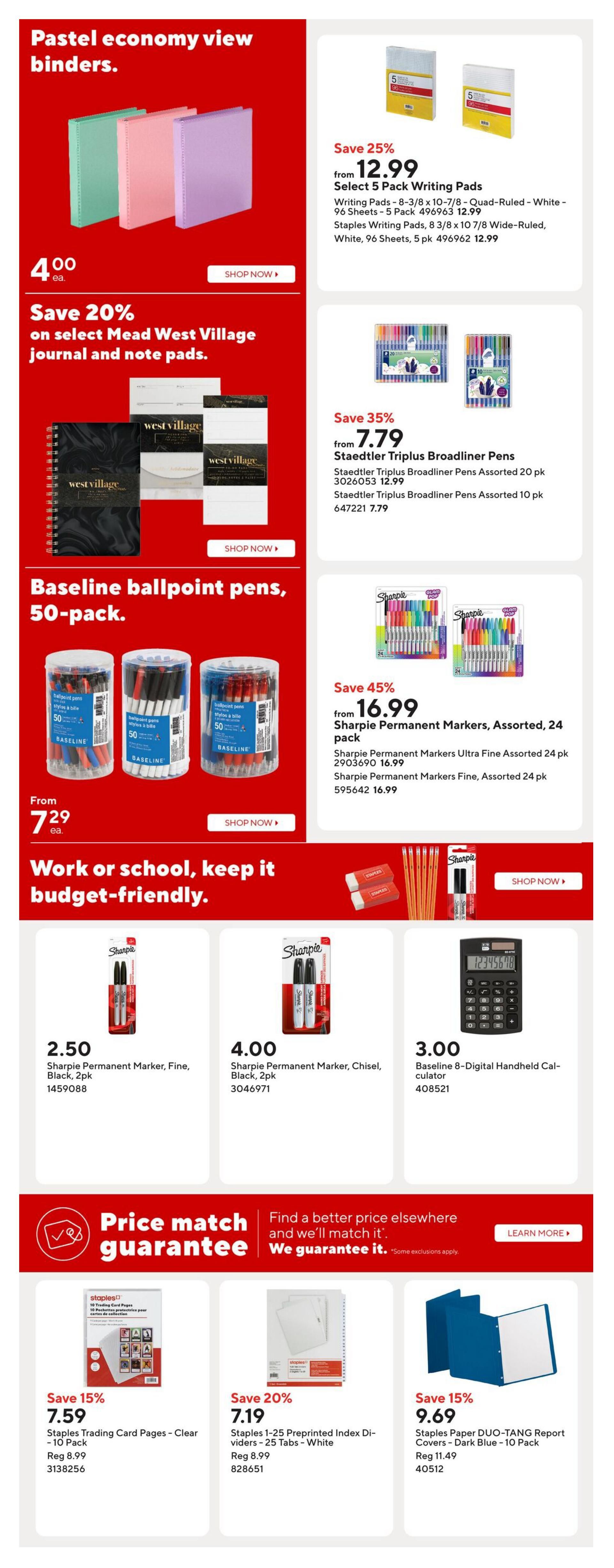 Staples Flyer October 30 to November 5