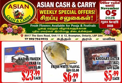 Asian Cash & Carry Flyer October 30 to November 5