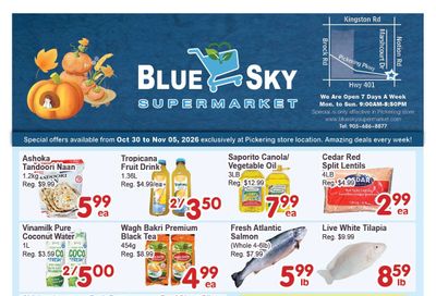 Blue Sky Supermarket (Pickering) Flyer October 30 to November 5
