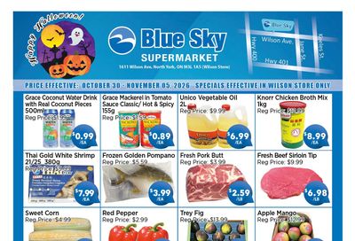 Blue Sky Supermarket (North York) Flyer October 30 to November 5