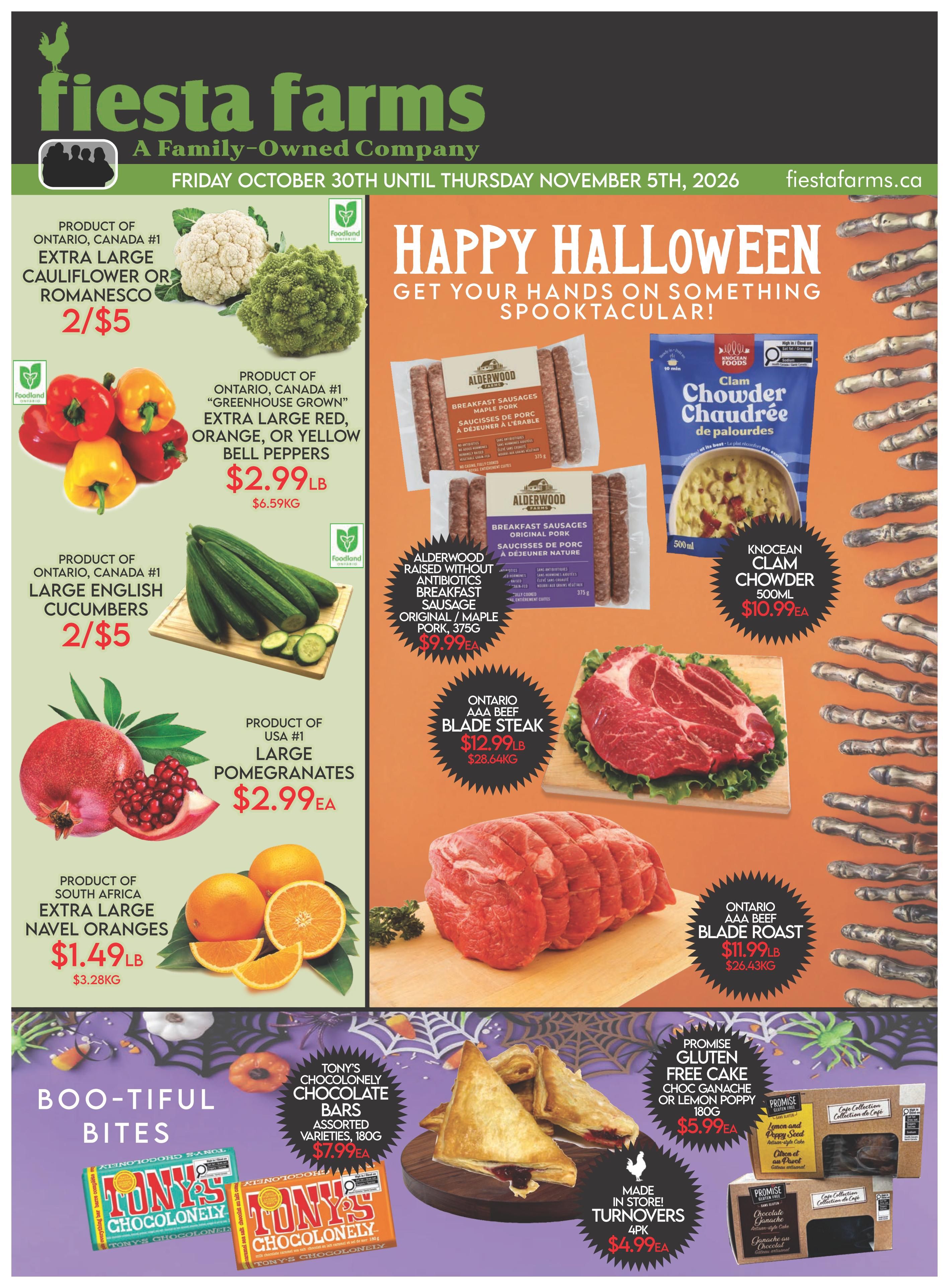 Fiesta Farms Flyer October 30 to November 5