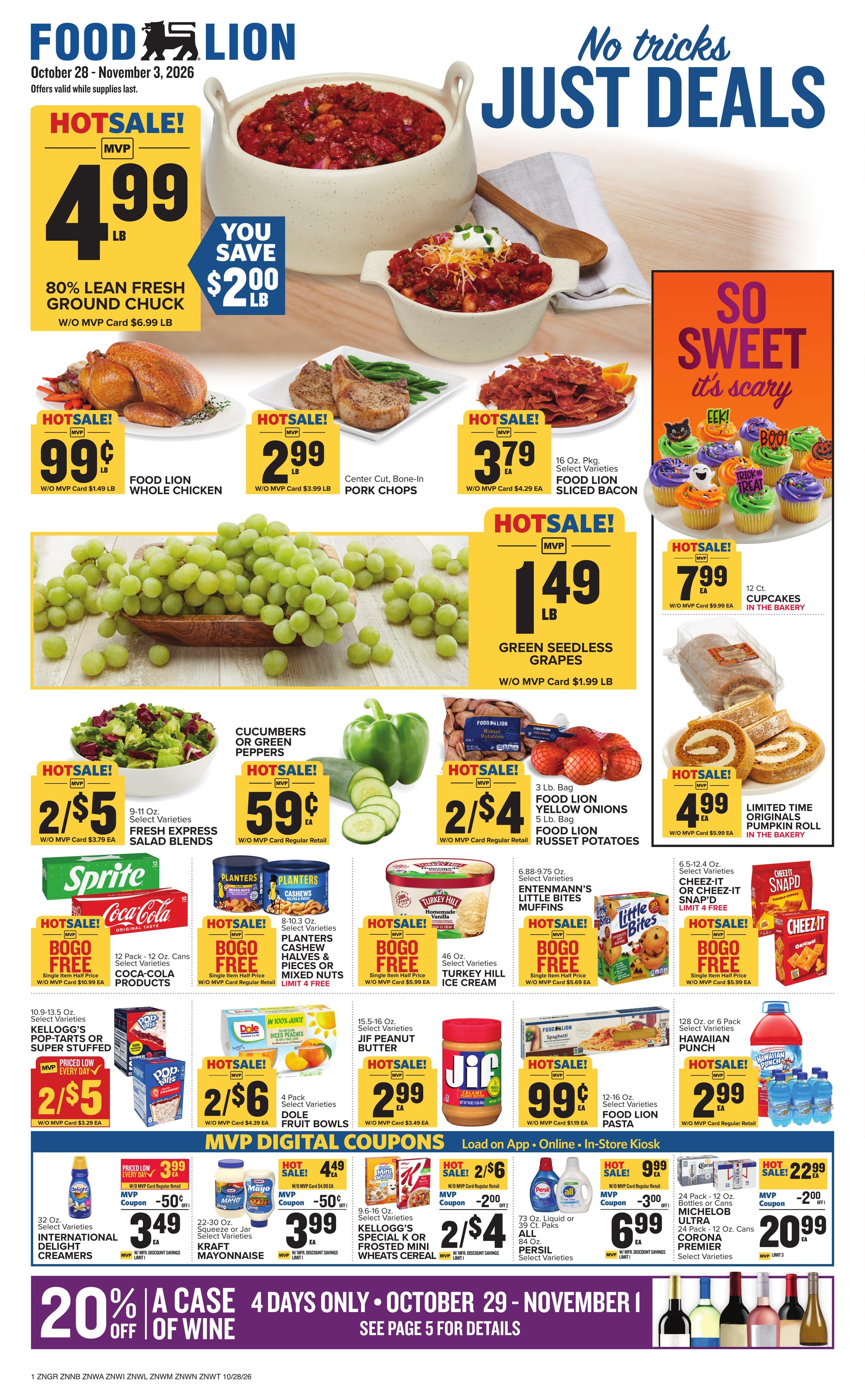 Food Lion (Fountain-Macclesfield Area, NC) Weekly Ad October 28 - November 3, 2026
