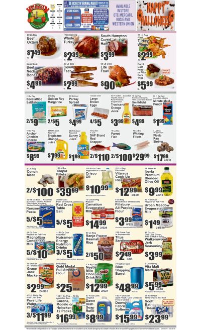 Gitto Farmers Market (38 Brooklyn Terminal Market, Brooklyn, NY) Key Food Weekly Ad October 30 - November 5, 2026