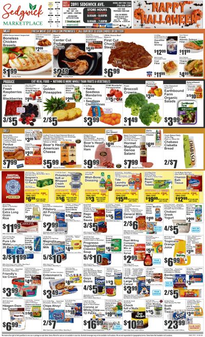 Sedgwick Marketplace (2891 Sedgwick Avenue, Bronx, NY) Key Food Weekly Ad October 30 - November 5, 2026